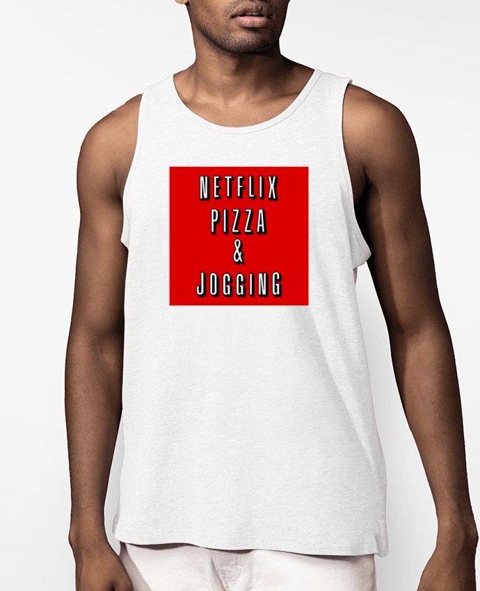 Débardeur Homme Netflix Pizza & Jogging Par WBang