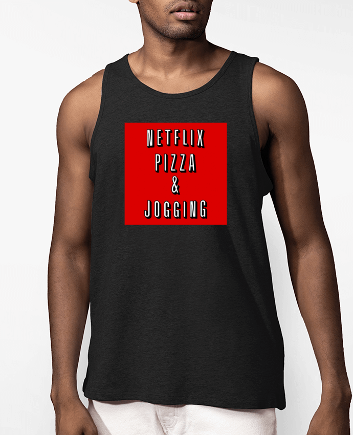 Débardeur Homme Netflix Pizza & Jogging Par WBang