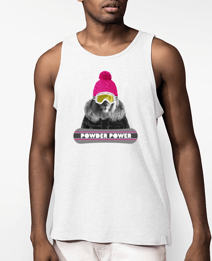 Débardeur Homme Lion snowboard Par justsayin