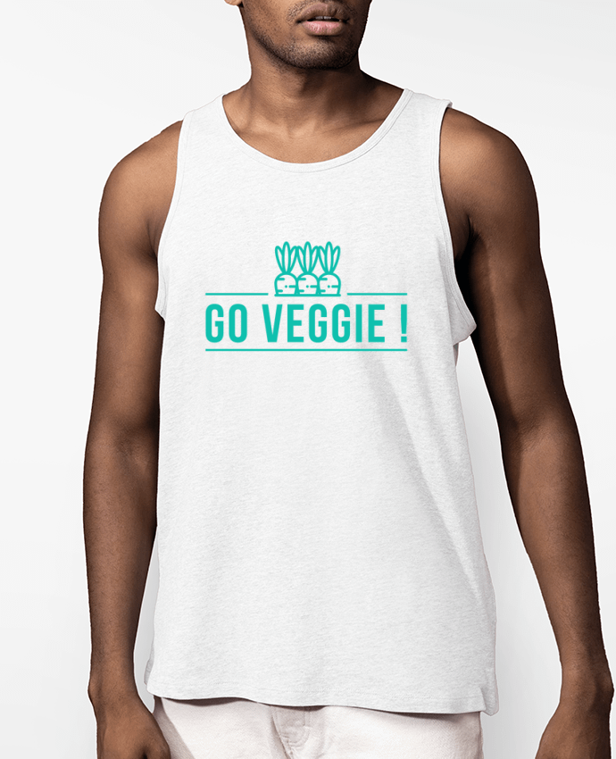 Débardeur Homme Go veggie ! Par Folie douce