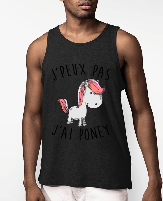 Débardeur Homme Je peux pas j'ai poney Par FRENCHUP-MAYO