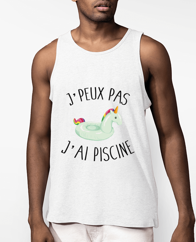 Débardeur Homme Je peux pas j'ai piscine Par FRENCHUP-MAYO