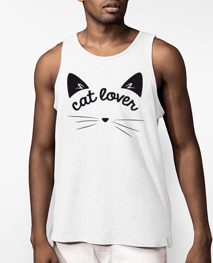 Débardeur Homme Cat lover Par FRENCHUP-MAYO