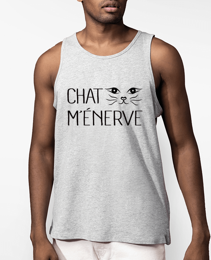 Débardeur Homme Chat m'énerve Par Freeyourshirt.com