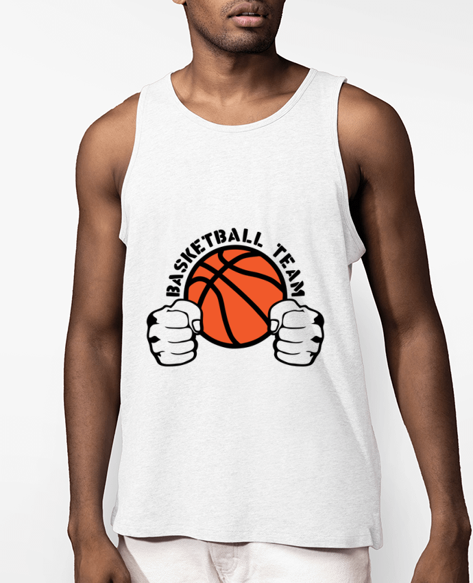 Débardeur Homme basketball team poing ferme logo equipe Par Achille