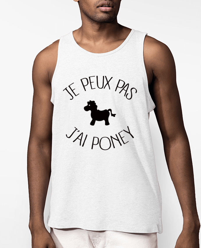 Débardeur Homme Je peux pas j'ai poney Par Freeyourshirt.com