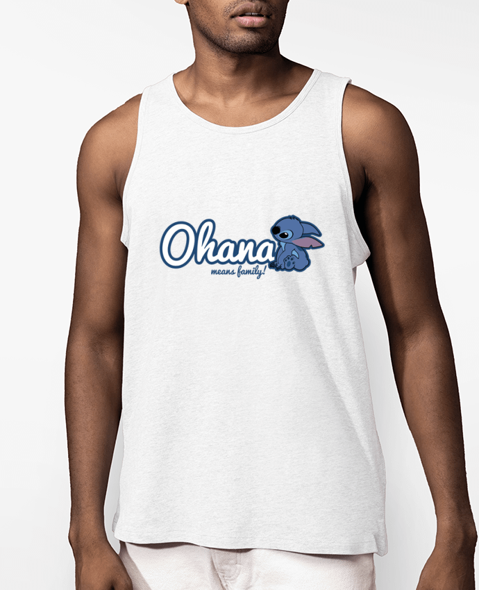 Débardeur Homme Bio Ohana means family Par Kempo24