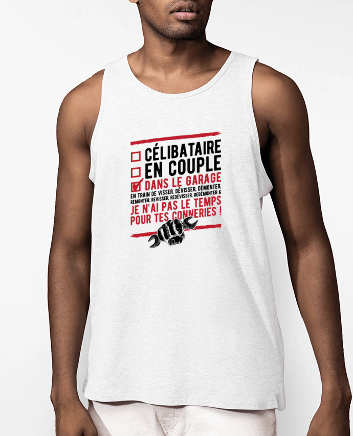 Débardeur Homme Dans le garage humour Par Original t-shirt