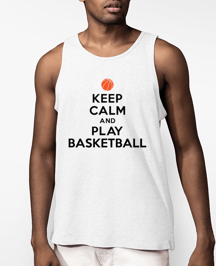 Débardeur Homme Keep Calm And Play Basketball Par Freeyourshirt.com