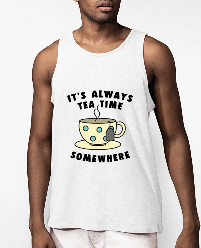 Débardeur Homme It's always tea time somewhere Par Bichette