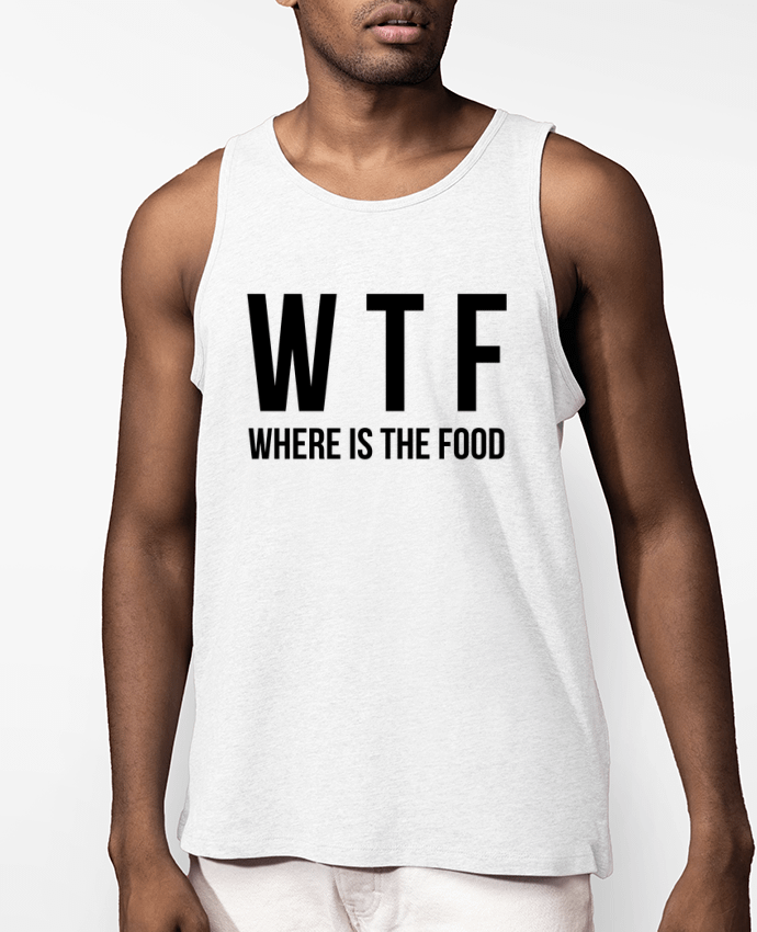 Débardeur Homme Where is The Food Par Bichette