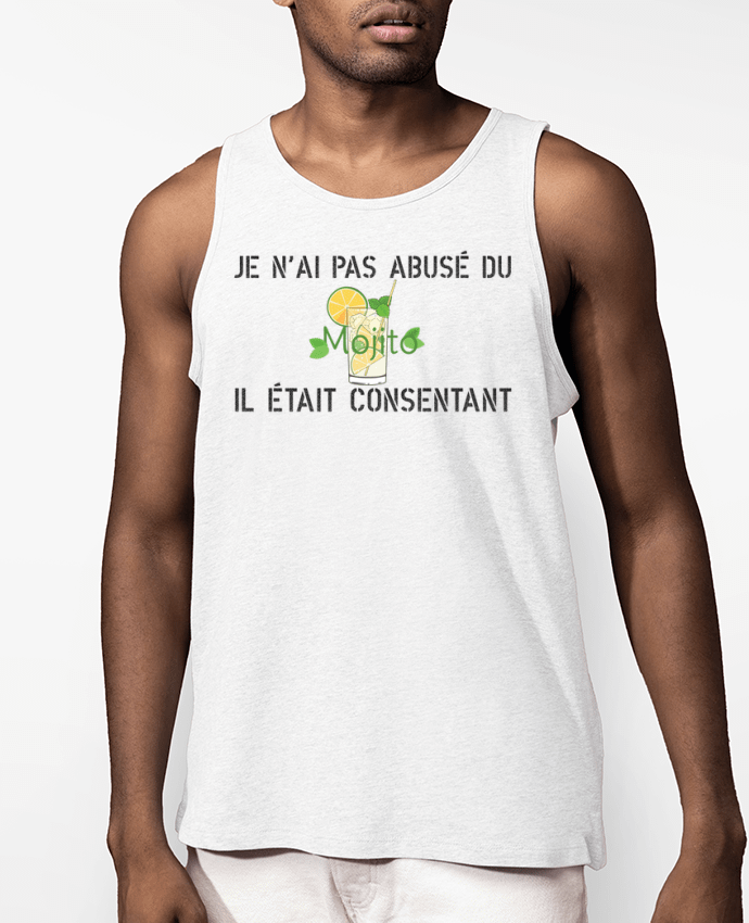 Débardeur Homme Bio Je n'ai pas abusé du mojito, il était consentant ! Par tunetoo