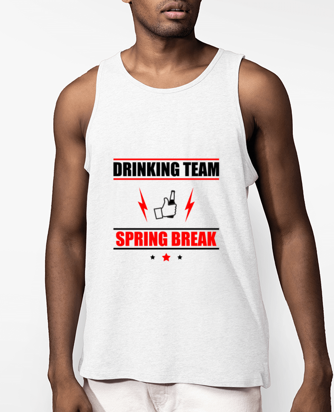 Débardeur Homme Drinking Team Spring Break Par Benichan
