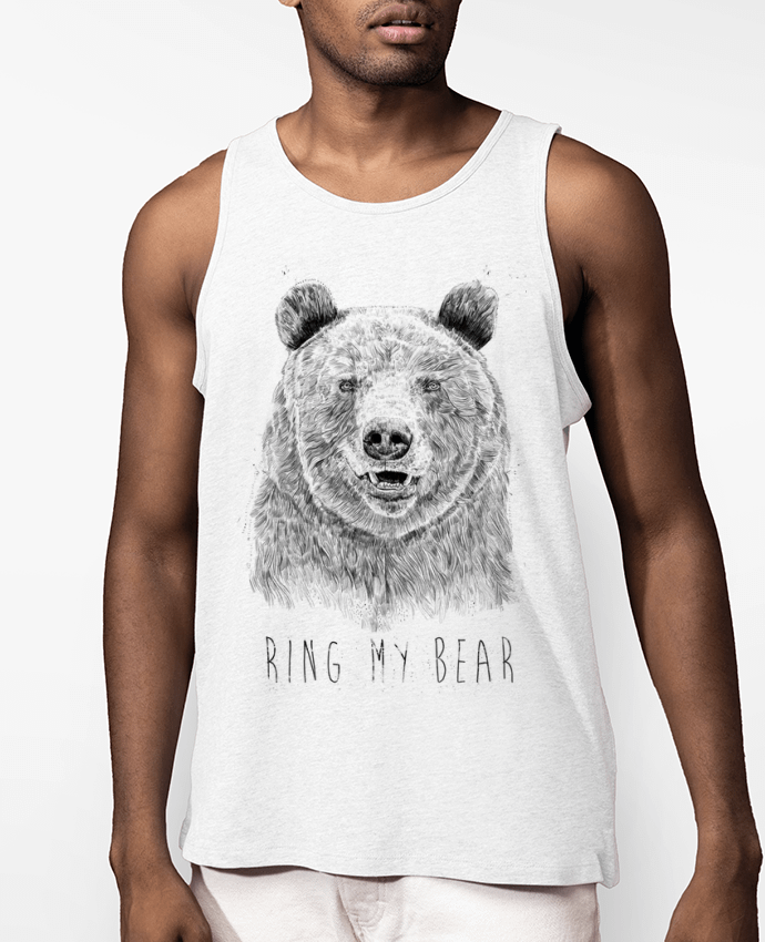 Débardeur Homme Ring my bear (bw) Par Balàzs Solti