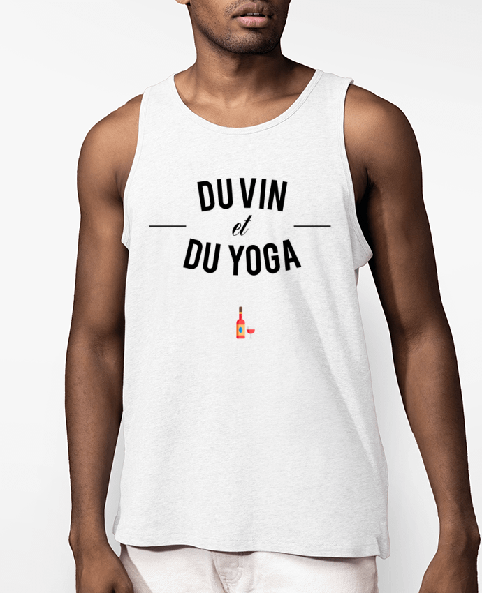 Débardeur Homme Du Vin et du Yoga Par tunetoo