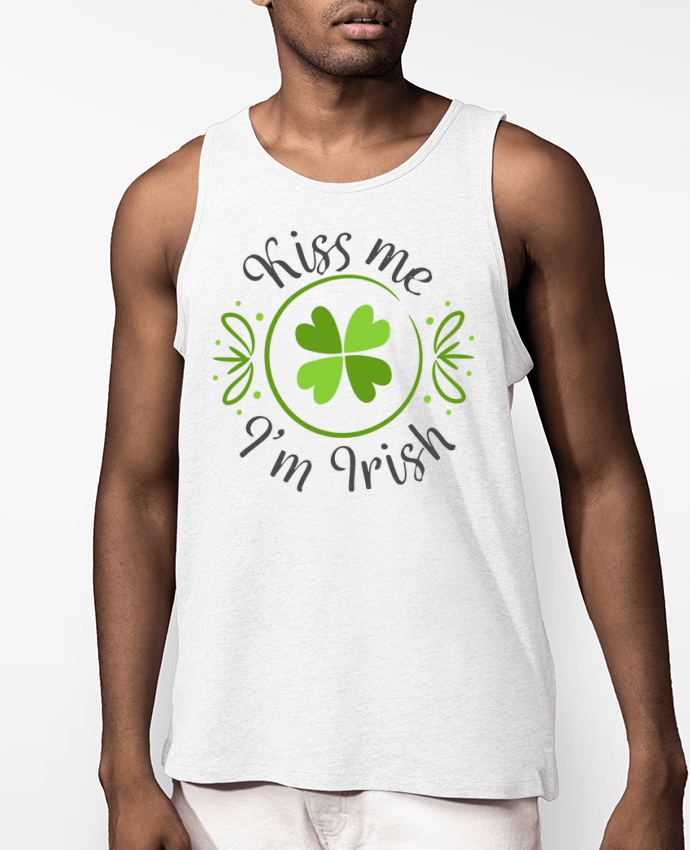 Débardeur Homme Kiss me I'm Irish Par tunetoo