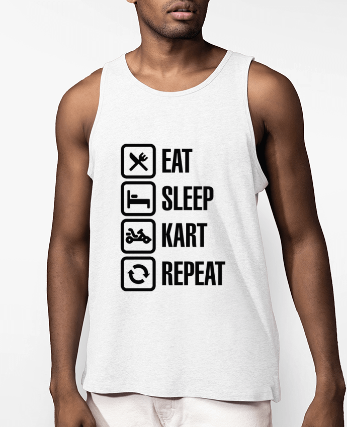 Débardeur Homme Bio Eat, sleep, kart, repeat Par LaundryFactory