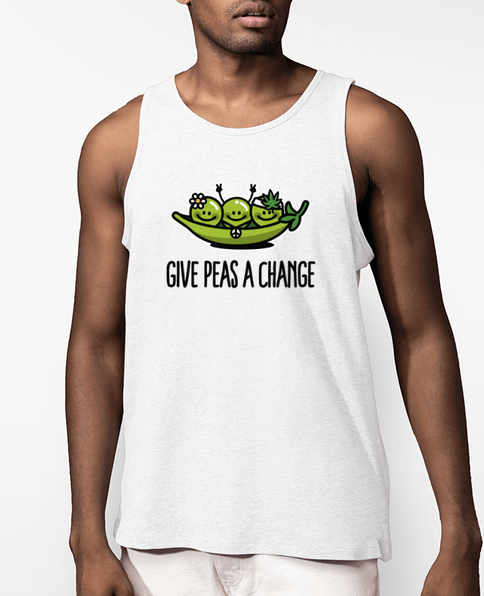 Débardeur Homme Give peas a change Par LaundryFactory