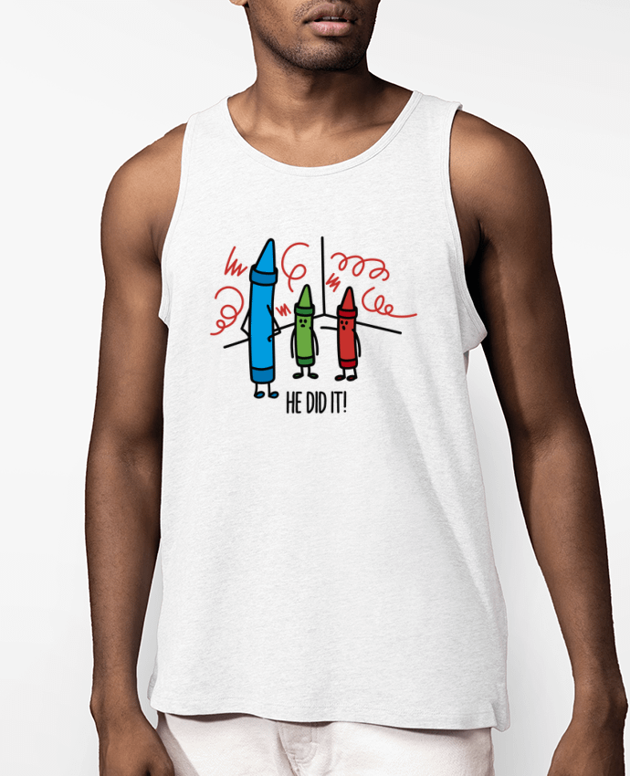 Débardeur Homme He did it Par LaundryFactory