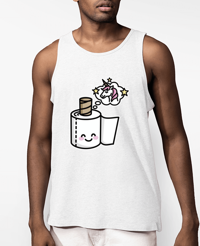 Débardeur Homme BEAUTIFUL UNICORN TOILET PAPER Par LaundryFactory
