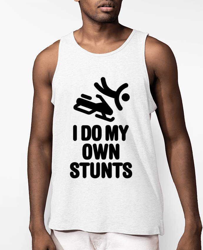 Débardeur Homme I DO MY OWN STUNTS SNOW Black Par LaundryFactory
