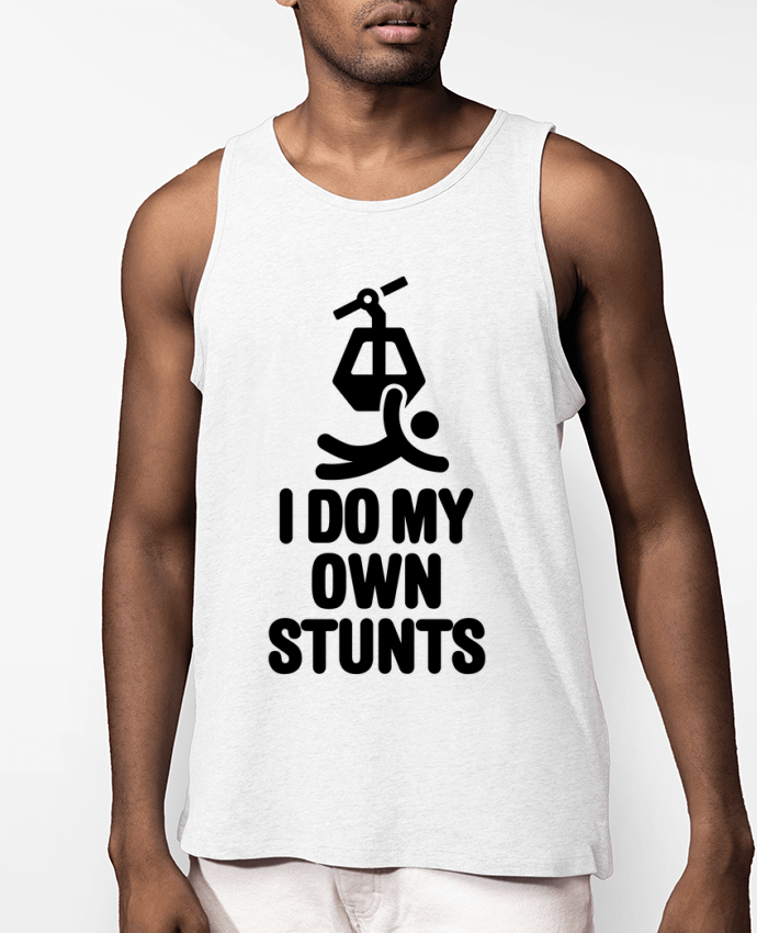 Débardeur Homme I DO MY OWN STUNTS TELESKI Black Par LaundryFactory