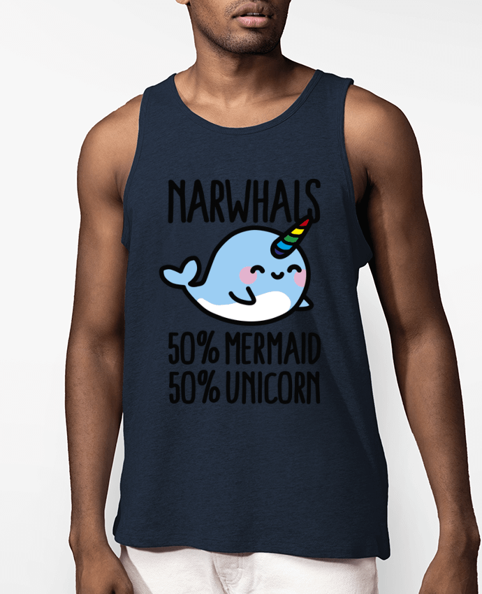 Débardeur Homme NARWHALS MERMAID UNICORN Par LaundryFactory