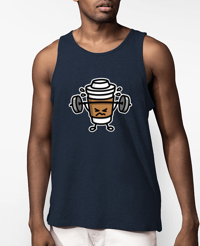 Débardeur Homme STRONG COFFEE SMALL Par LaundryFactory