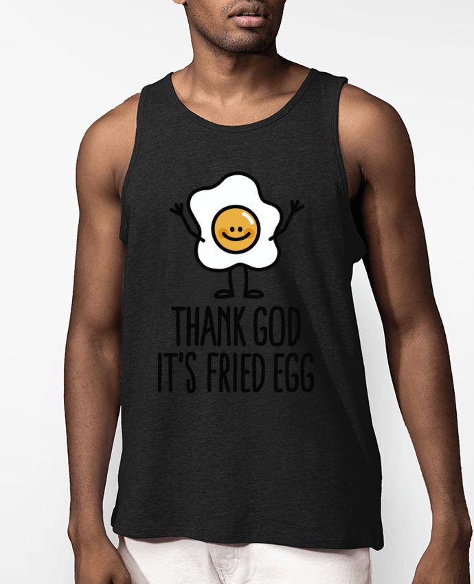 Débardeur Homme THANK GOD ITS FRIED EGG Par LaundryFactory