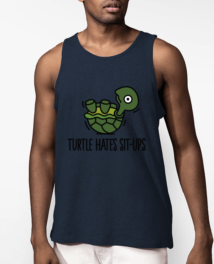 Débardeur Homme TURTLE HATES SIT-UPS Par LaundryFactory