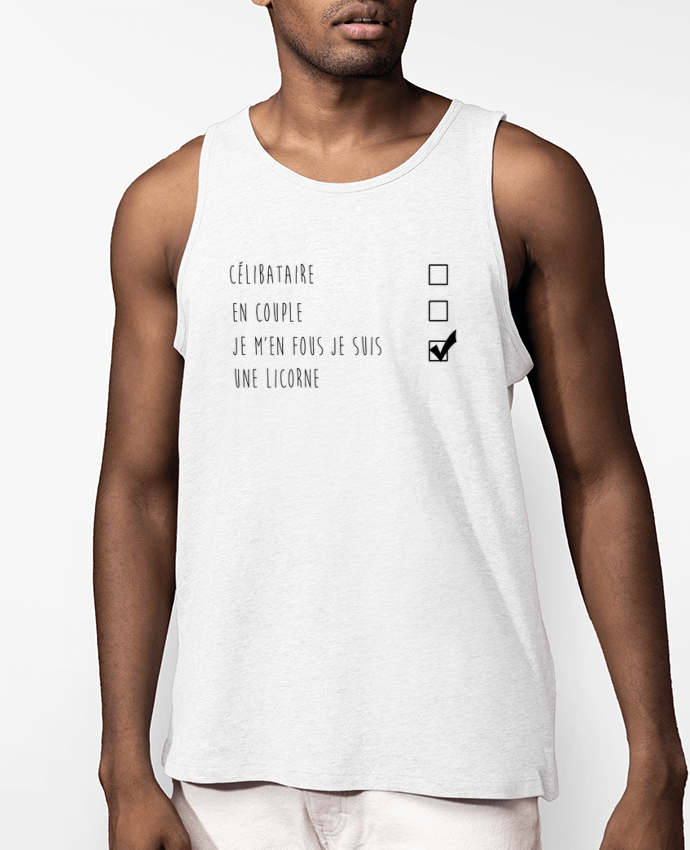 Débardeur Homme je m'en fou je suis une licorne Par DesignMe