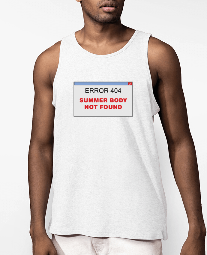 Débardeur Homme Summer body not found Par tunetoo