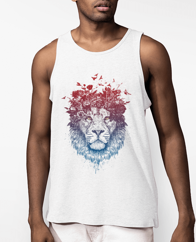 Débardeur Homme Floral lion III Par Balàzs Solti