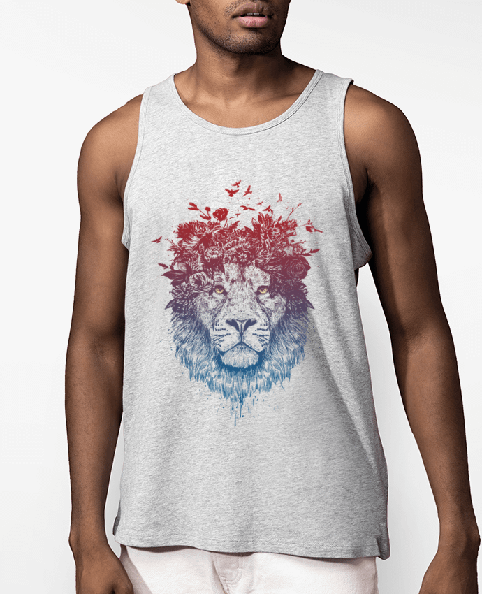 Débardeur Homme Floral lion III Par Balàzs Solti