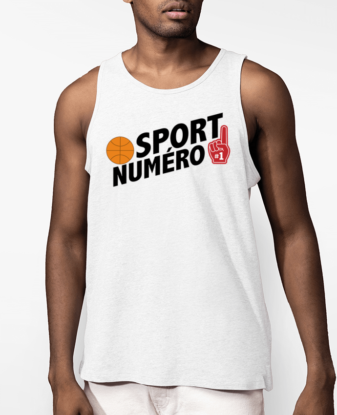Débardeur Homme Sport numéro 1 Basket Par tunetoo