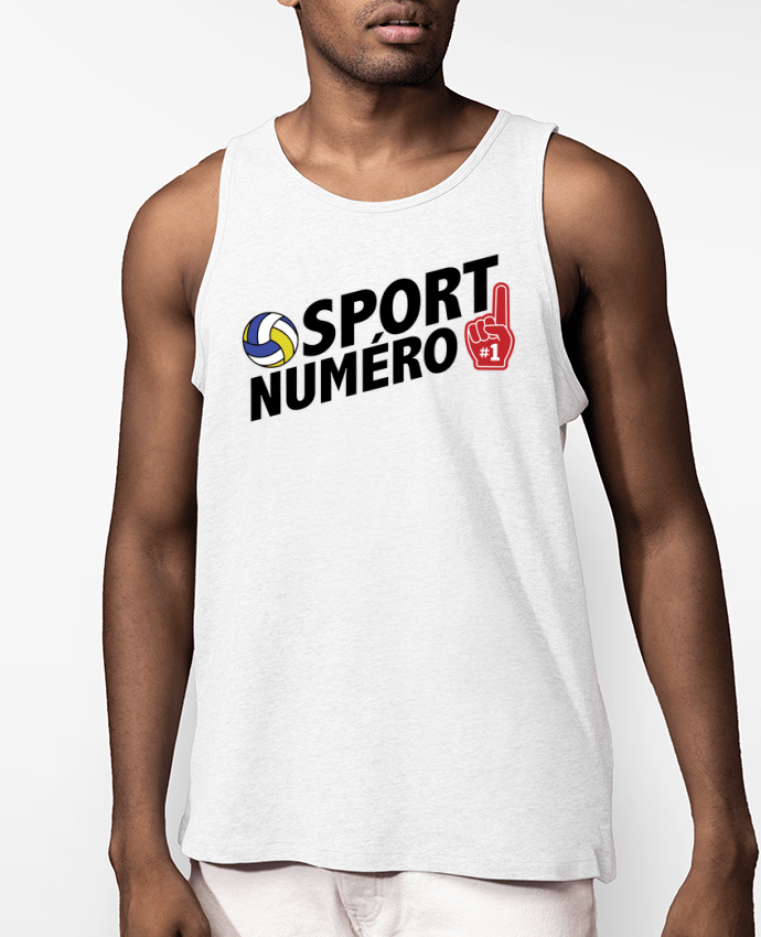 Débardeur Homme Sport numéro 1 Volley Par tunetoo