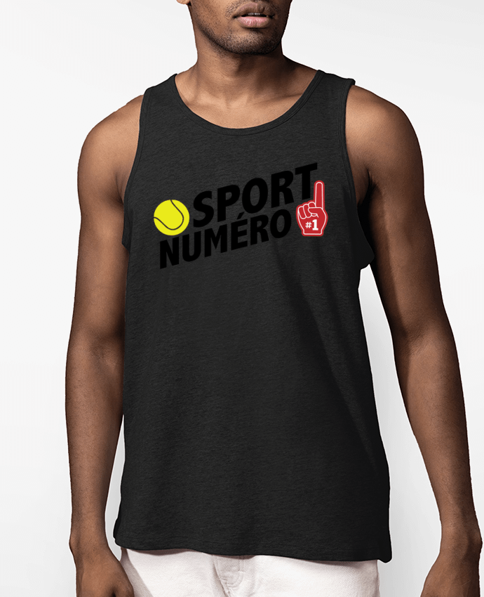 Débardeur Homme Sport numéro 1 tennis Par tunetoo