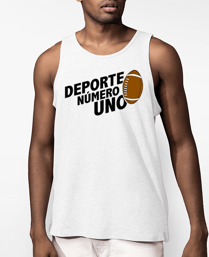 Débardeur Homme Deporte Número Uno Rugby Par tunetoo