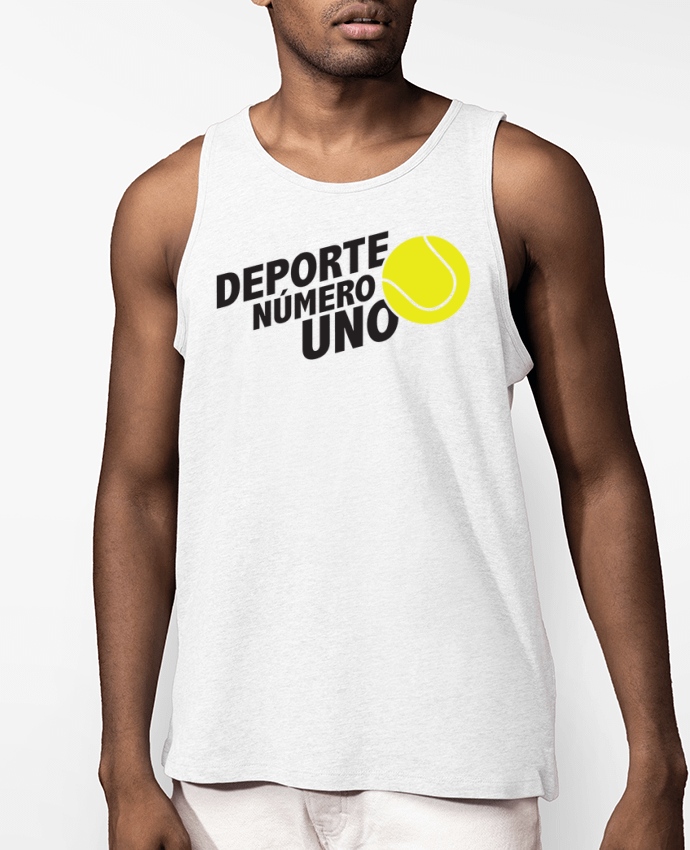 Débardeur Homme Bio Deporte Número Uno Tennis Par tunetoo