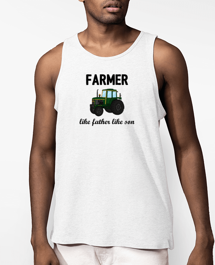 Débardeur Homme Farmer Like father like son Par tunetoo