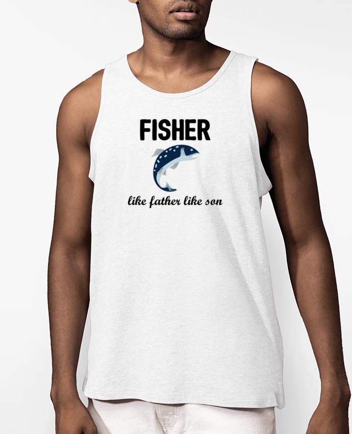 Débardeur Homme Fisher Like father like son Par tunetoo