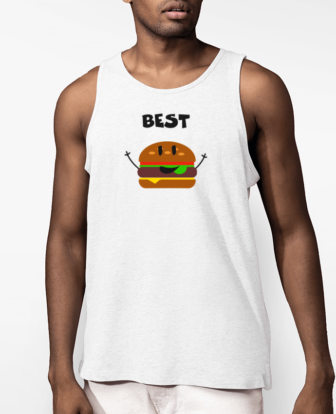 Débardeur Homme BEST FRIENDS BURGER 1 Par tunetoo