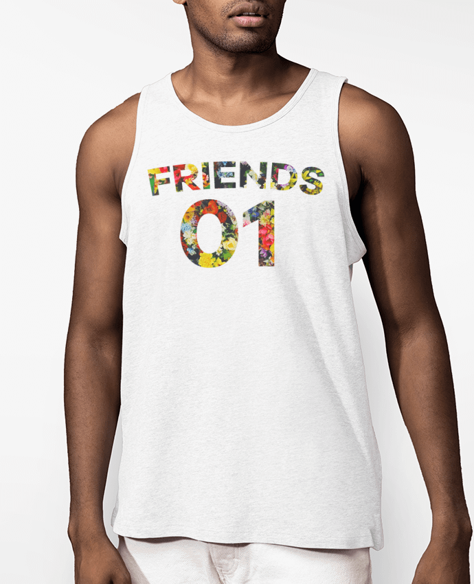 Débardeur Homme BEST FRIENDS FLOWER 2 Par tunetoo