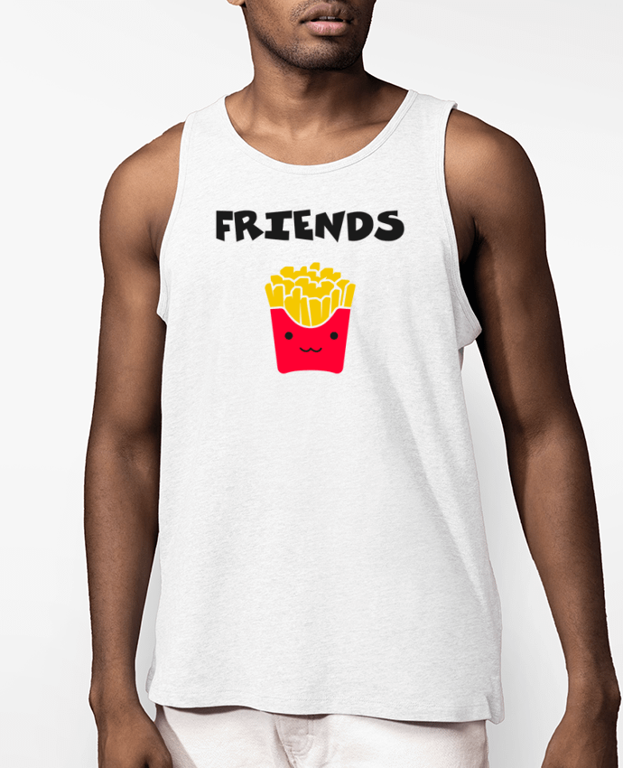 Débardeur Homme BEST FRIENDS FRIES Par tunetoo