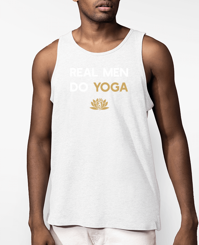 Débardeur Homme Bio Real men do yoga Par Original t-shirt