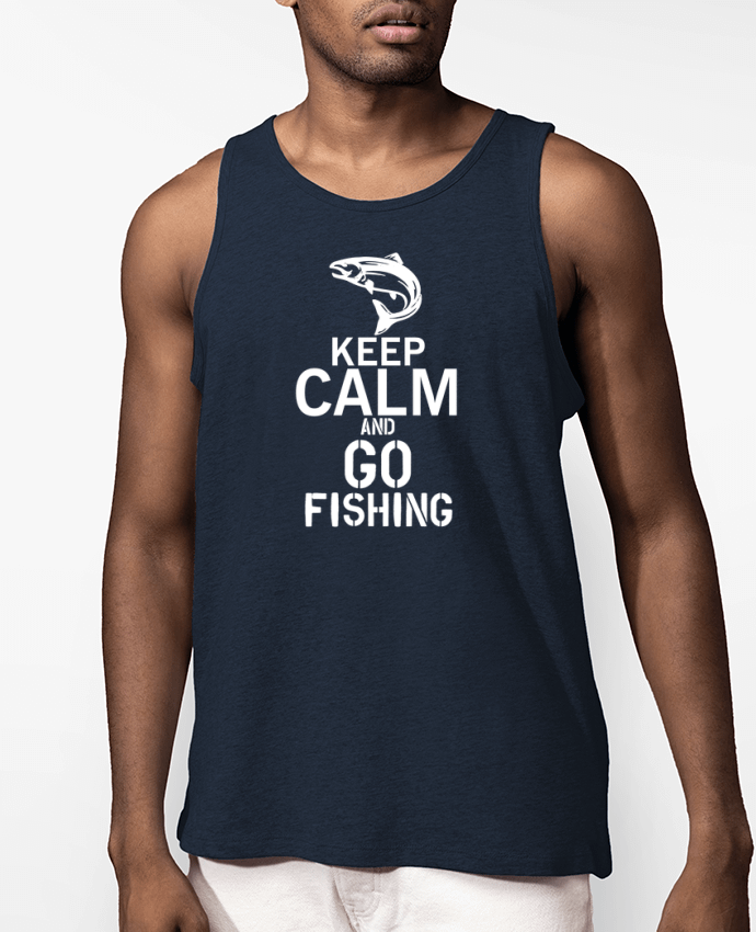 Débardeur Homme Keep calm fishing Par Original t-shirt