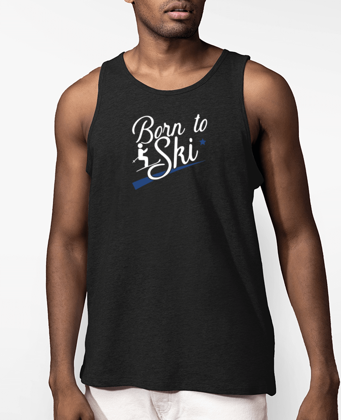 Débardeur Homme Born to ski Par Original t-shirt