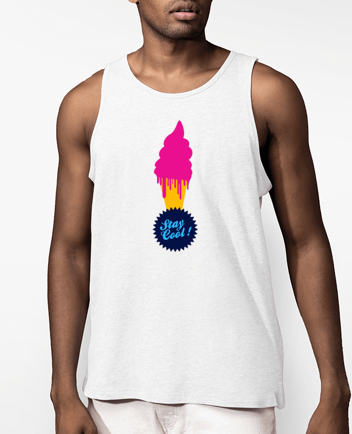 Débardeur Homme Stay cool Ice cream Par justsayin