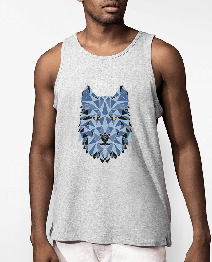 Débardeur Homme wolf - geometry 3 Par /wait-design