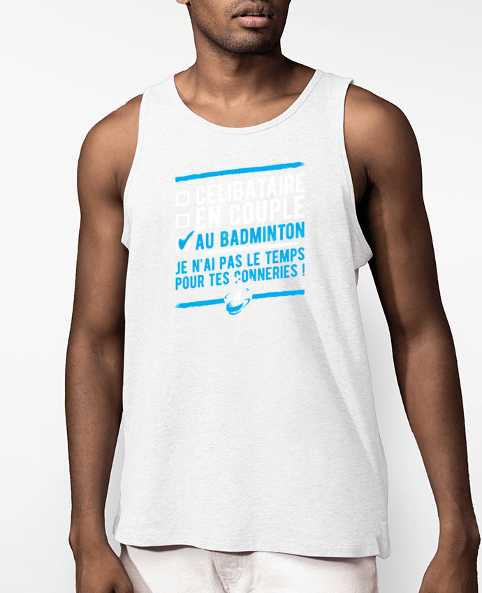 Débardeur Homme Bio Accro badminton Par Original t-shirt